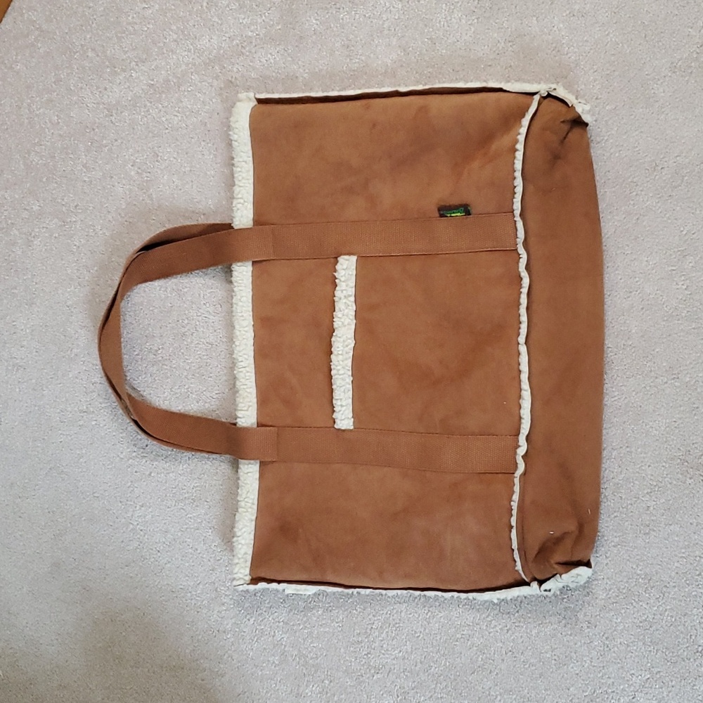 Zealand faux suede large tote bag
